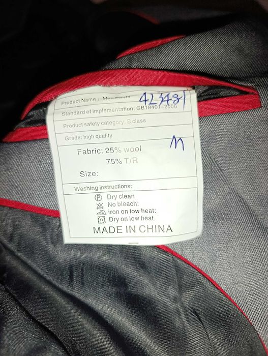 Garnitur męski nowy