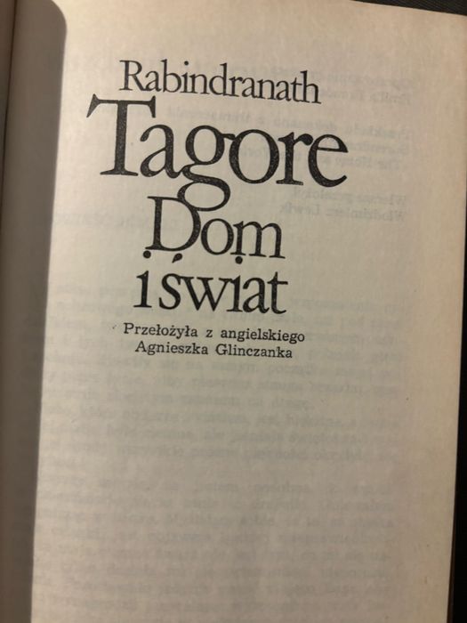 Książka Rabindranath Tagore dom i świat