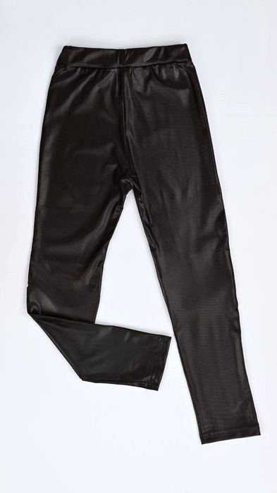 Лосины экокожа для девочки, 110-140 см