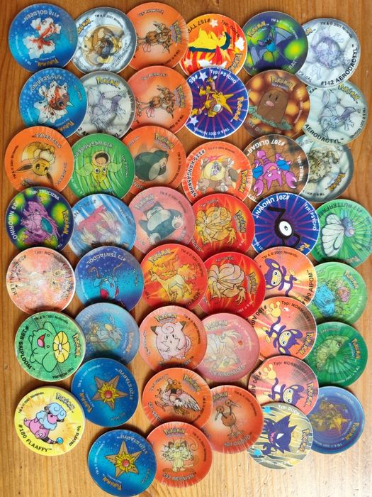 Pokemon tazos, zestaw