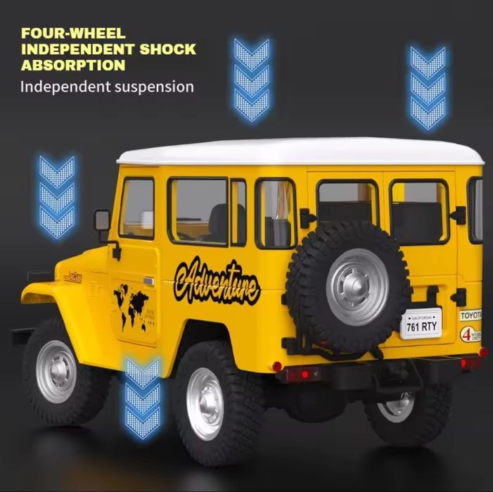 Carro RC Crawler Toyota Land Cruiser FJ40 1/16 HG4-50 proporcional