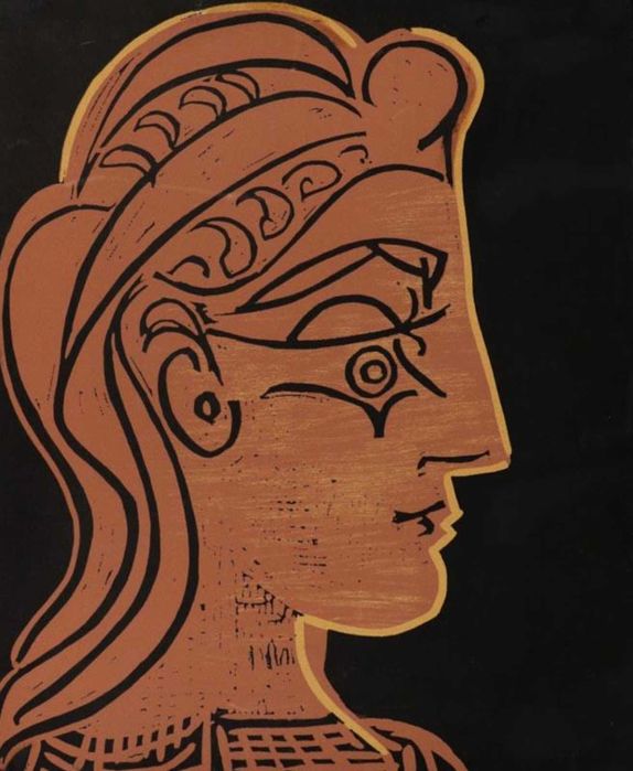 Linogravura de Picasso Éditions Cercle d´Art, Paris de 1962