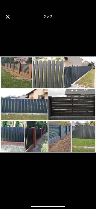 Sztacheta metalowa  ogrodzenie panelowe Lamele Panel