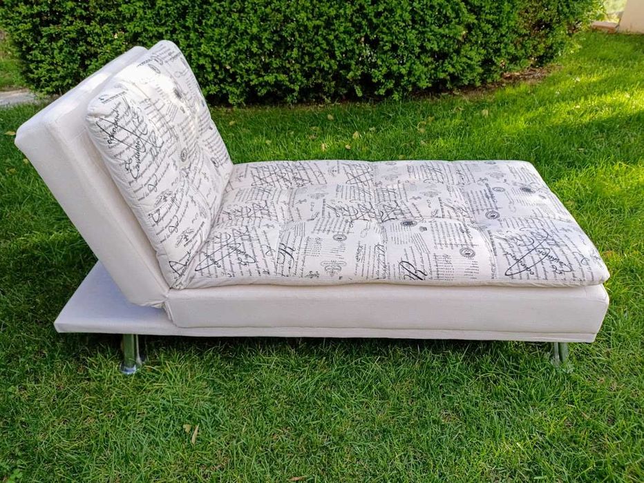 Esperguiçadeira chaise longue uso interior exterior em tecido