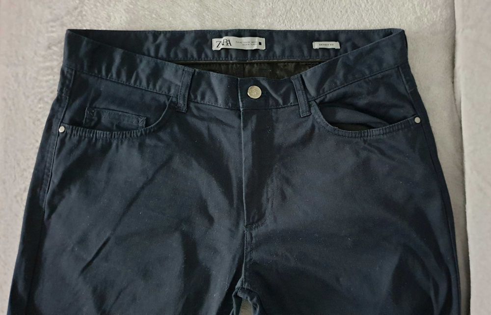 Grantowe spodnie ZARA Skinny Fit rozm. 42