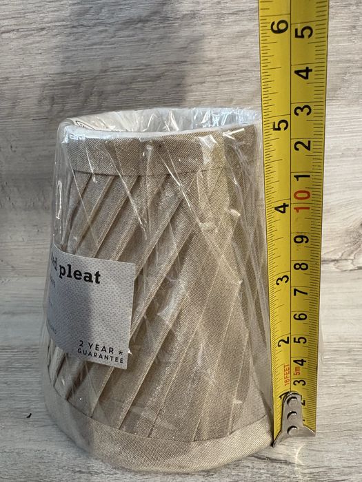 abażur materiałowy beżowy