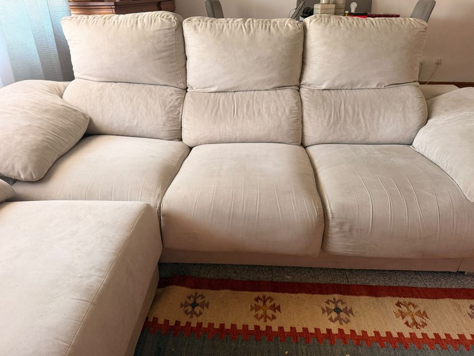 Sofá 3 lugares com chaise long amuvivel