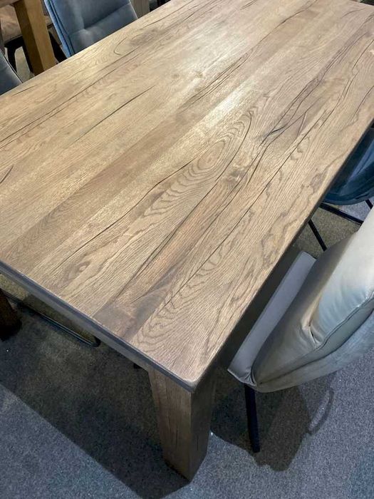 Stół Masters 160x100cm lity dąb postarzany H&H wysyłka GRATIS!