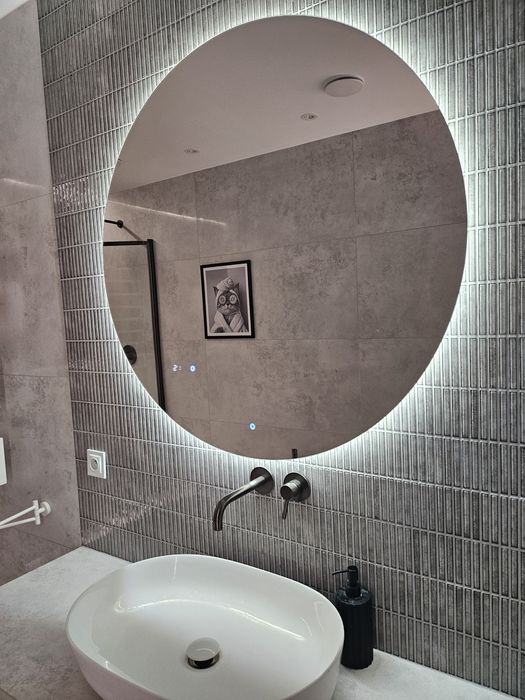 Okrągłe lustro łazienkowe BALI ALASTA 100 cm