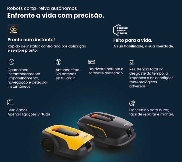 Robot Corta-relva Autónomo STIGA A500 JL20 - Enfrente a vida com precisão.