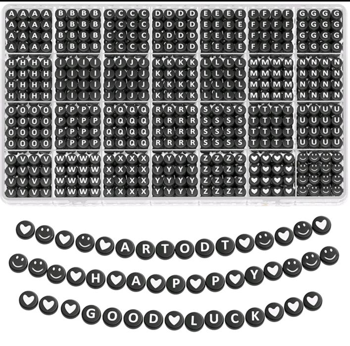 Koraliki z alfabetem