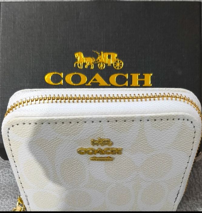 Carteira Coach Branca Nova
