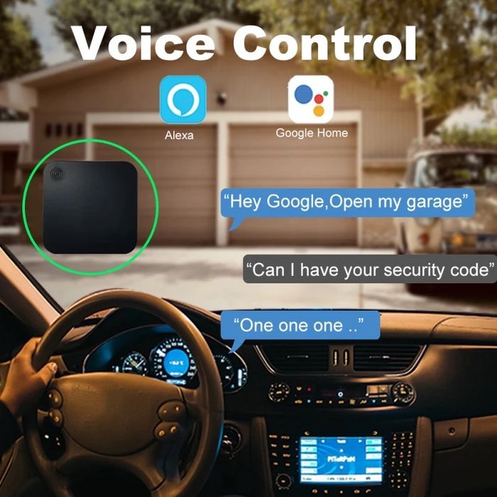 Controlador abertura portão garagem Wi-Fi Smart Garage Door Opener