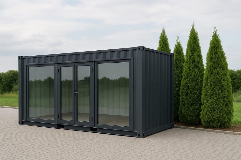 Kontener pawilon 5x2,5 5x3 6x3 7x3 biurowy handlowy usługowy TRANSPORT