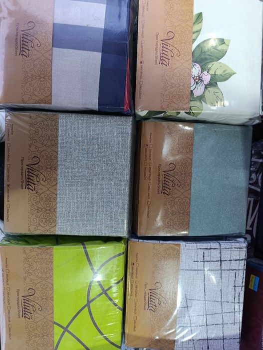 Простирадло на резинці TM VILUTA. 100% COTTON. Ранфорс.