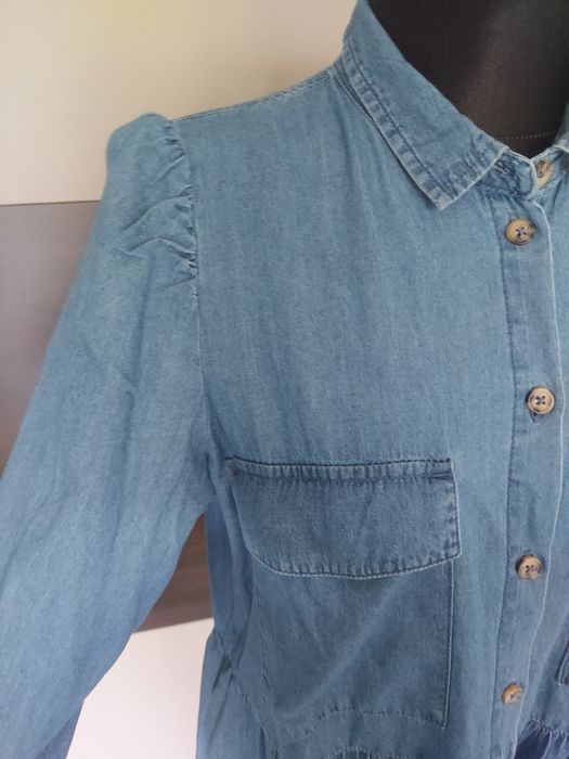 Nowa niebieska sukienka babydoll jeansowa SinSay 40/L