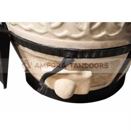 Piec TANDOOR Tandoori Tandyr model HUNTER Z ZAWIASEM grill ogrodowy