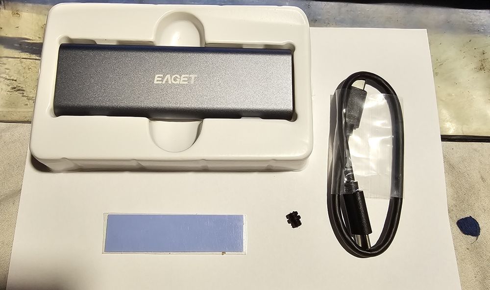 Caixa  externa para disco M.2 NVMe em alumínio