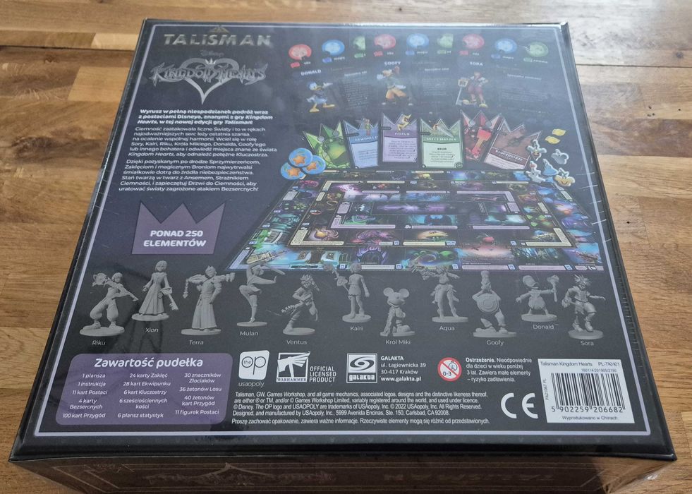 Talisman Kingdom Hearts Gra planszowa Disney Myszka Miki Kaczor Donald