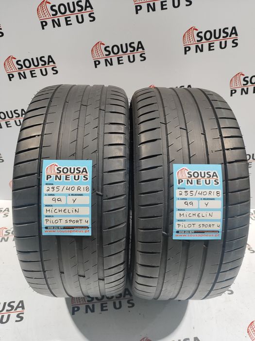 2 pneus semi novos 255-40R18 Michelin - Oferta dos Portes