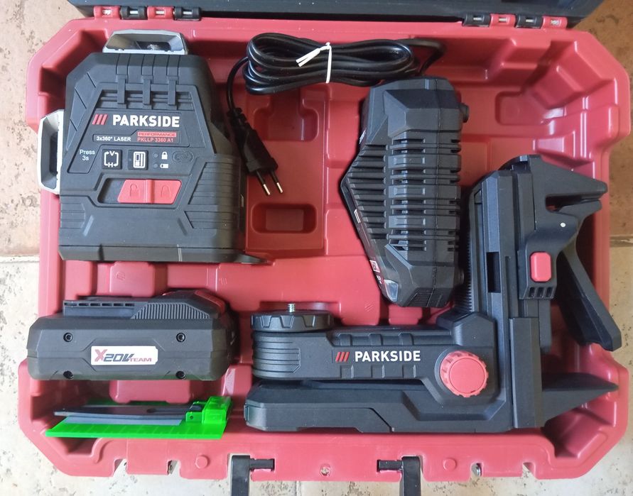 Laser 16 linhas 360° com bateria 4Ah Parkside Performance 20V