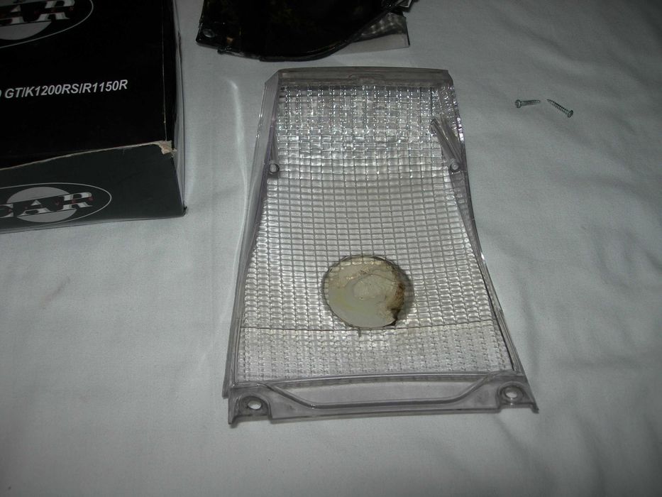 Farol traseiro de mota.