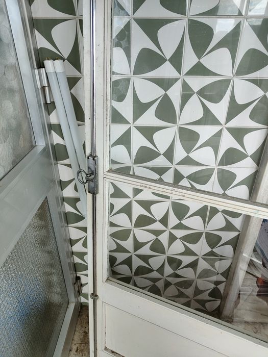 Porta de vidro antigo