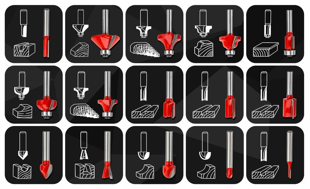 Frezarka górnowrzecionowa krawędziowa wycinarka walizka frezy