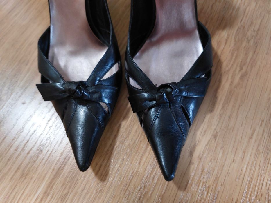 Pantofle szpilki 39