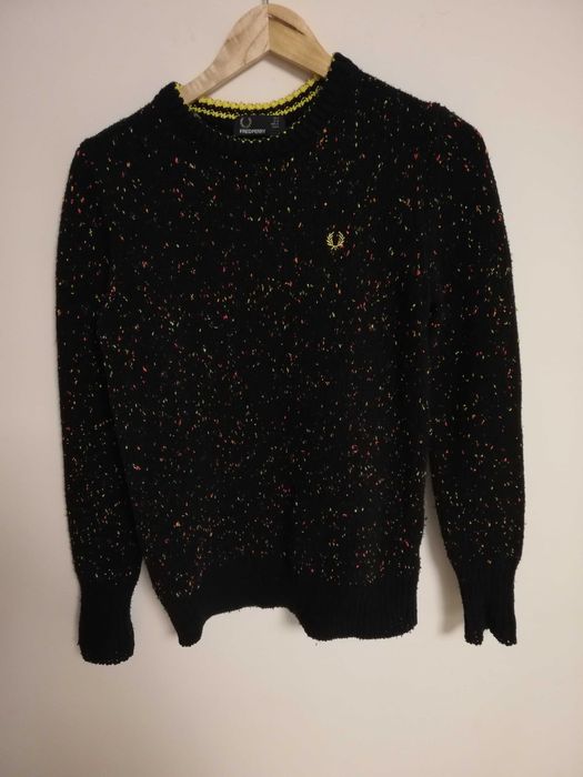 sweter Fred Perry S M 36 38 czarny