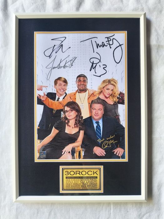 Moldura Série 30 Rock com Autógrafos (A4)