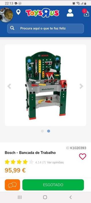 Bancada de Trabalho e Aparafusadora Infantil Bosch
