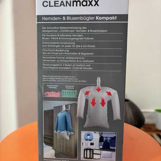 CLEANmaxx Ferro de Camisa Compacto e Blusas-Novo na Caixa, Nunca Usado