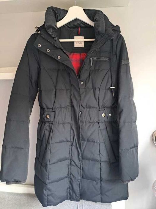 Esprit 38 36 m płaszcz puchowy parka czarna zimowa
