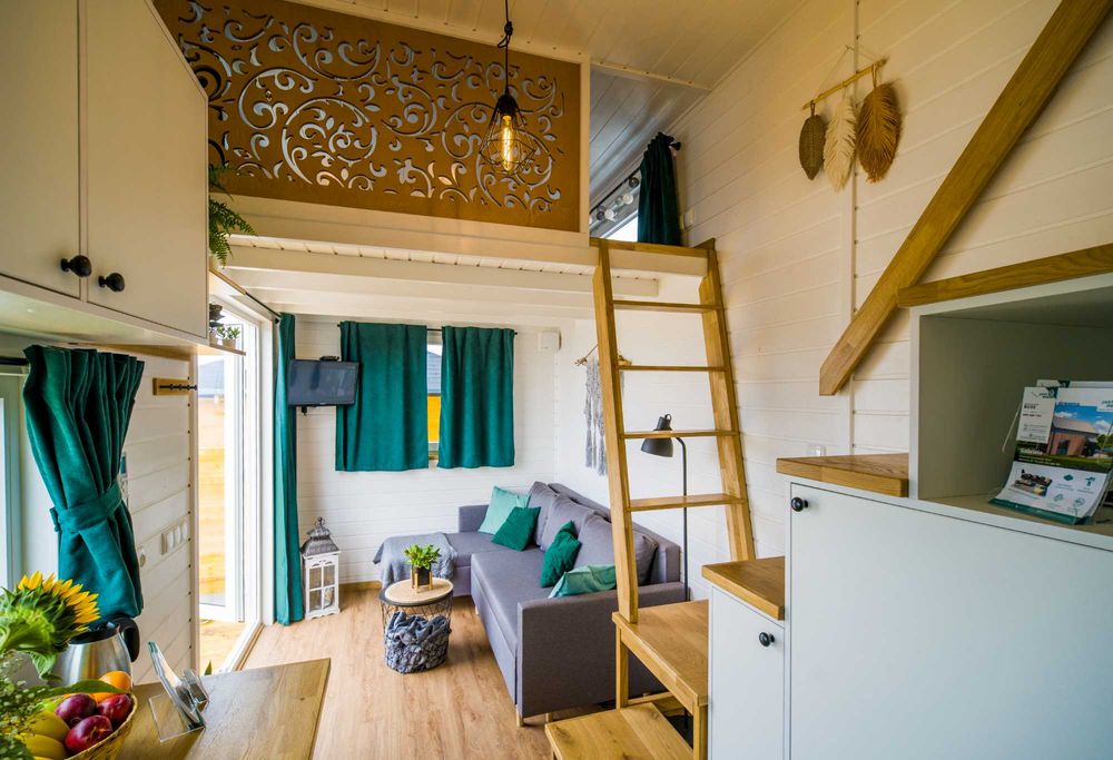 Domek mobilny na kołach,  Tiny House 3,5 tony , bez pozwolenia