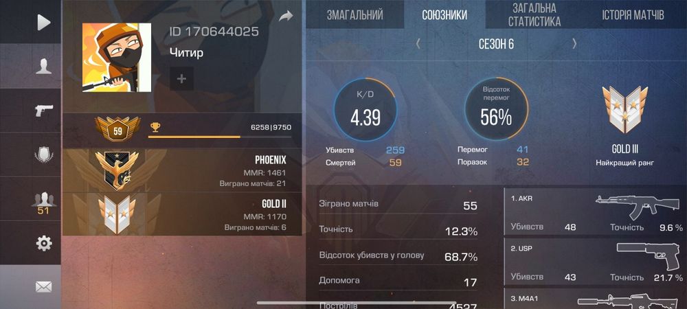 Продам аккаунт в со2 со скинами