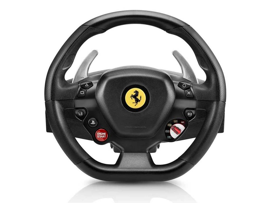 Volante + Pedais THRUSTMASTER T80 Ferrari 488 GTB (PS5/PS4/PC - Preto)