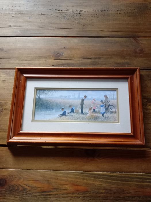 Obraz w ramie sielski oprawiony