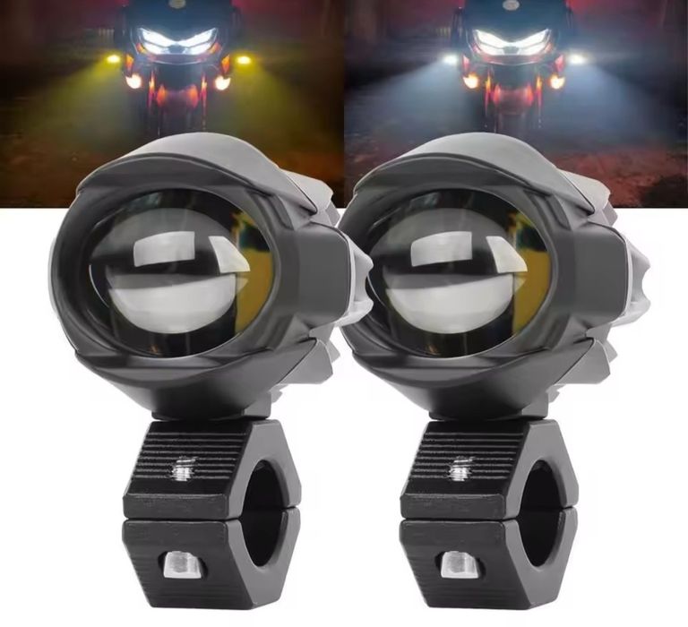 Faróis Auxiliares /Nevoeiro LED Motos - 6000K = 60W (NOVOS)