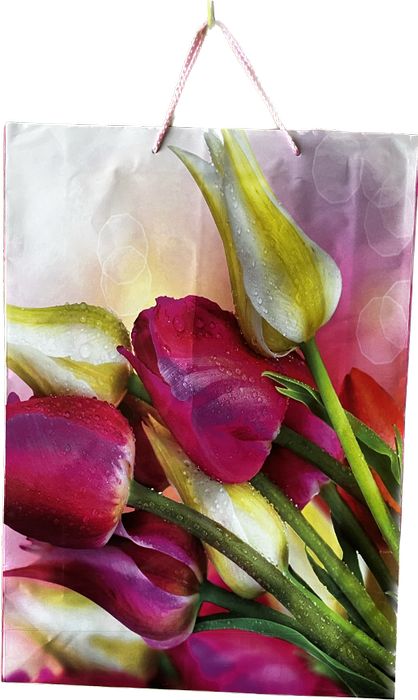 Stylowa Torebka Prezentowa Z Wzorem Tulipanów Na Każdą Okazję