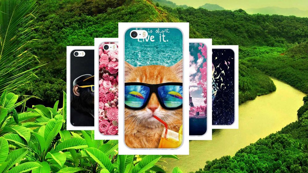 Одним ЛОТОМ 3D Мягкий TPU силиконовый чехол для iphone 5/5S/SE