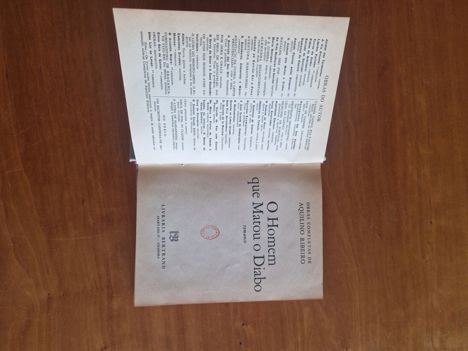 Romance "O Homem Que Matou o Diabo", Aquilino Ribeiro