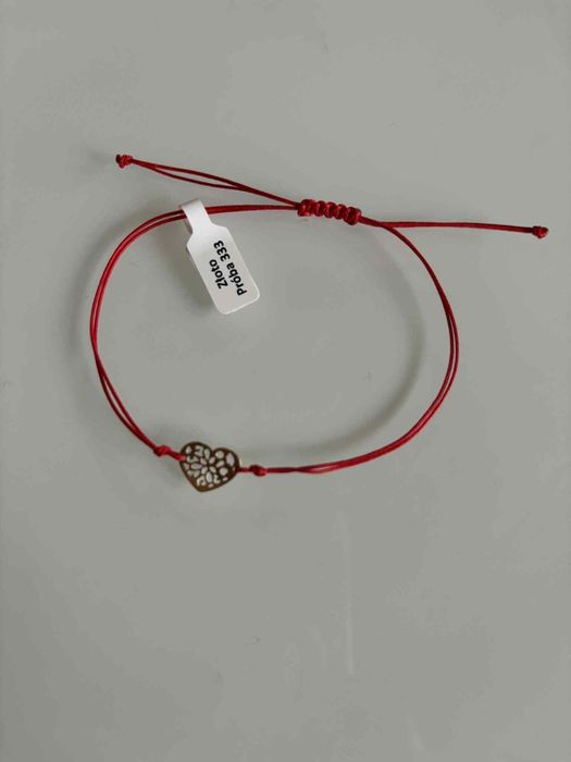 Bransoletka serduszko próba złota 333