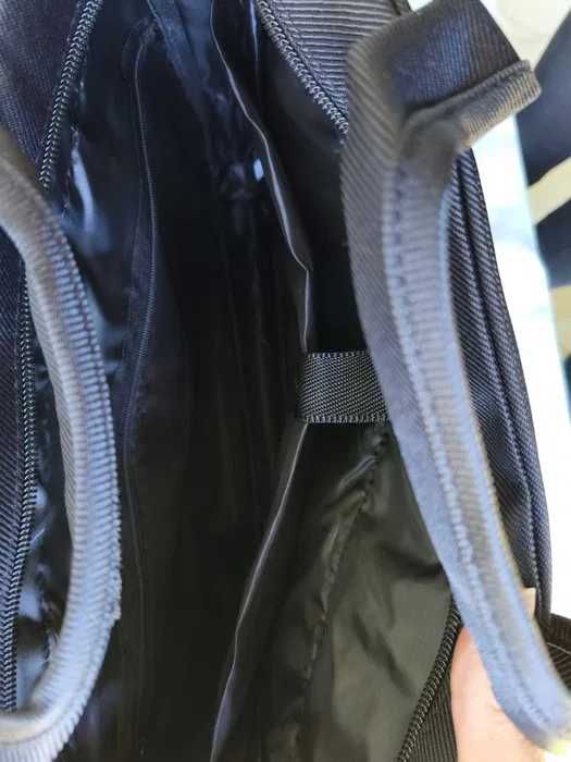 Torba czarna pojemna uchwyt pasek na ramię nowa duża 00718