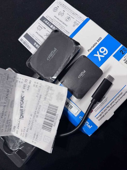 Crucial X9 2TB Portable SSD | Dysk Zewnętrzny USB-C
