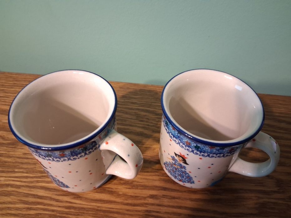 2 kubki klasyczne 250ml GAT1 Ceramika Art.  Boleslawiec