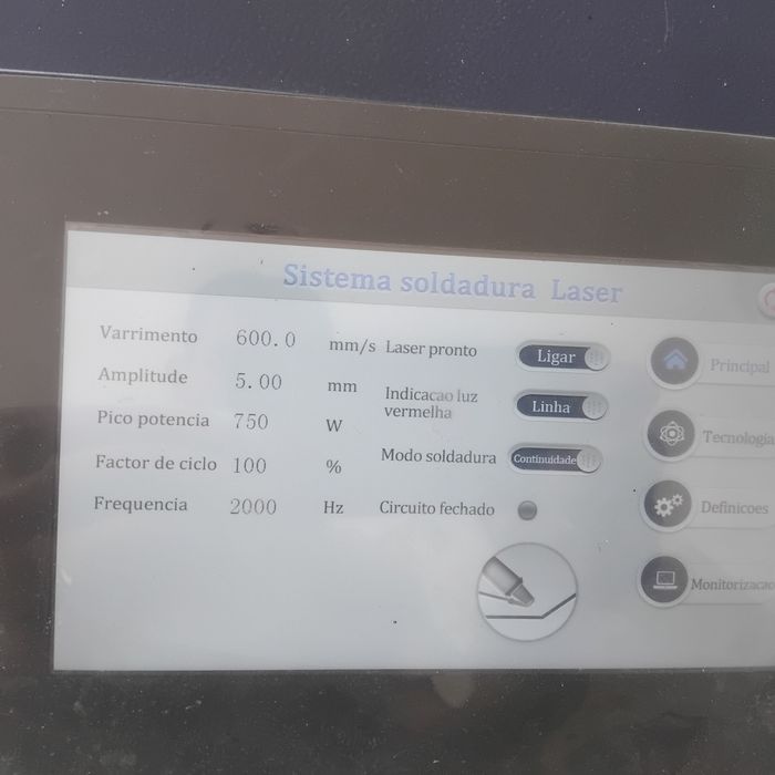 Maquina de decapar a laser