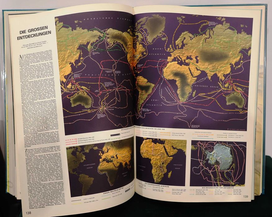 Mega Atlas z 1965! Der Grosse Weltatlas Reader's Digest - Stan BDB!