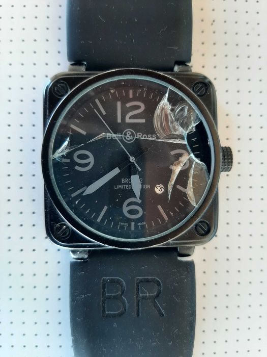 Bell & Ross BR01‑92 Limited Edition – Automático – Precisa de vidro / Revisão
