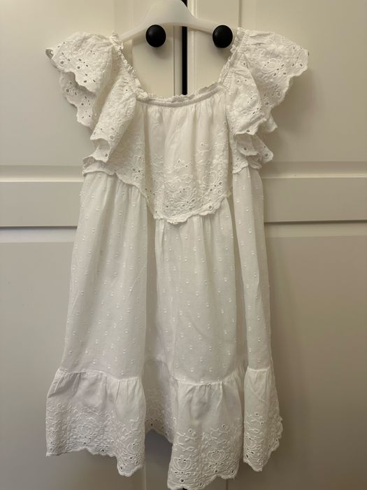 Biała haftowana sukienka Zara 116